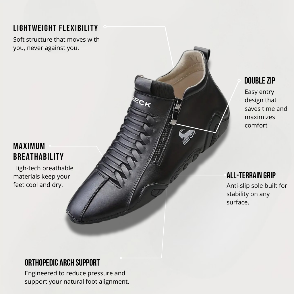 VogBeck 2.0 – Zapatos Ortopédicos Transpirables con Doble Cierre Confort 