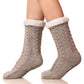 Cozy slippers lined with sherpa for ultimate comfort 